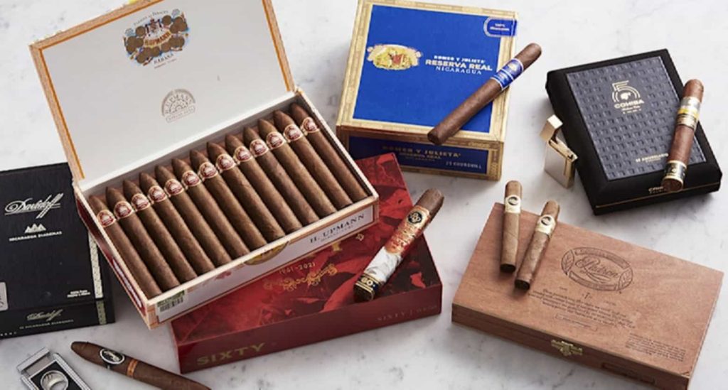 Hand-rolled cigar showcasing tobacco flavors